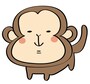 おすまし顔のサルです。