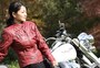 ハーレーに乗るスポーツライター&キャスター松原渓さん