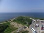 角島灯台からの眺め（1）／夢崎波の公園と響灘を見下ろす