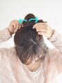 崩すつもりでくしゃっと引っ張る