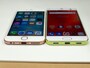 iPhone 6s（左）との比較（下部）