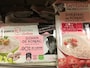 フランスのダイエット食材コーナーにはコンニャクフードが陳列しています
