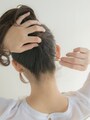 毛束で隠れる場所にアメピンを留めると良い