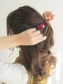 ゴムはキツめに結んだ方がスタイルのもちが良い