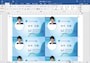 作成方法はテンプレートによって異なります。この「名刺（男子学生）」では、テキストボックスが多用され、置換機能で文字を一気に置き換えられないので、1つ1つ文字を修正する必要があります。そのあたりは、臨機応変に対応しましょう