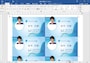 作成方法はテンプレートによって異なります。この「名刺（男子学生）」テンプレートでは、テキストボックスが多用され、置換機能で文字を一気に置き換えられないので、1つ1つ文字を修正する必要があります。そのあたりは、臨機応変に対応しましょう