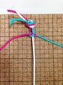 マクラメ：ねじり結びの編み方