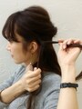 ねじり編みをする