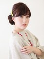 大人の三つ編みおだんご