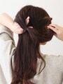 きっちりと結んでくるりんぱ