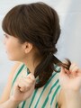 きつめに引っ張ることでサイドもタイトになる