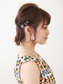 ダブルくるりんぱハーフアップ