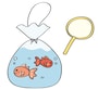  金魚　夏祭り　イラスト　カラー　かわいい