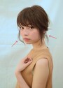 もみあげを少しと耳後ろの毛を少し残して抜け感を出しましょう。