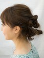 輪っかができたところ