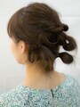 最初に“くるりんぱ”してつくったお団子は、ねじれの下に輪っかができる