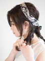 みつ編みをします