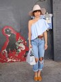 マニッシュなベルトや靴でテイストミックス