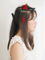こめかみくらいが目安