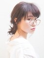 メガネに似合うひとつ結び