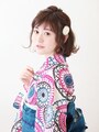ショート浴衣・サイド編み込みアレンジ
