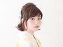 ミディアム浴衣ヘア・ハーフアップ