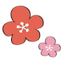 梅の花のイラストです。