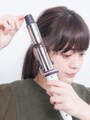 次にフェイスラインを巻きます