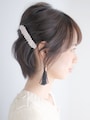 結婚式の簡単ショートアレンジ！ピン1本でねじるだけのヘアスタイル