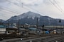 秩父鉄道の秩父駅の南方に聳える武甲山