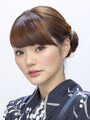 ミディアム浴衣・夜会巻きアップヘアアレンジ
