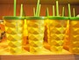 キュートなパイナップル型タンブラー。内側がステンレス加工で保冷が効く
