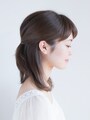 きれいめハーフアップヘア