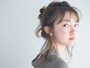 シースルーバングのお団子アレンジ