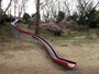 「遊びの森」にあるロングすべり台（2017年3月11日撮影）