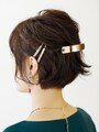 トップは高さを出し、毛先はあえてラフに仕上げてメリハリを