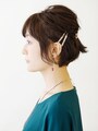 大人の女性に似合うシンプルショートアレンジ