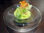 前菜1皿目 毛ガニとメロンのスープ