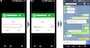 ロック画面に表示されたメッセージ下部のテキスト入力ボックスに返信したい内容を入力し、送信ボタンをタップすると相手に返信できる