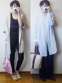 無印のシャツワンピース