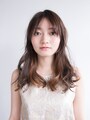 胸上のセミロングスタイル