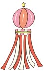七夕飾り　七夕　イラスト　カラー　かわいい