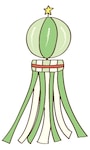 七夕飾り　七夕　イラスト　カラー　かわいい
