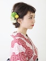 ショートに似合う！外ハネが今っぽい浴衣ヘアアレンジ
