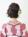 ショートに似合う！外ハネが今っぽい浴衣ヘアアレンジ