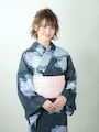 紫陽花モチーフの浴衣