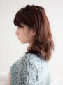 自分で簡単！編み込みハーフアップ