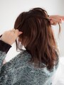 逆側も同様に編み込む