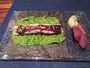 チャイナブルー 鴨肉と湯葉、パインの自家製クレープ包み
