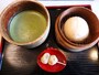 うさぎまんじゅうと抹茶のセット